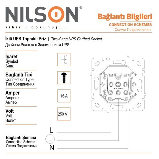 İkil Priz UPS İkil Priz UPS