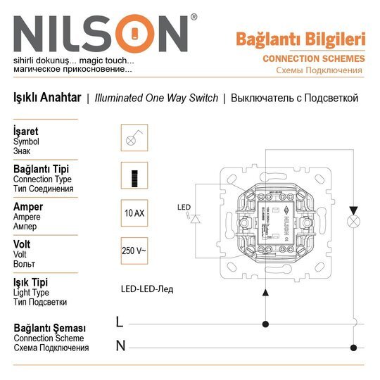 ışıklı Anahtar ışıklı Anahtar