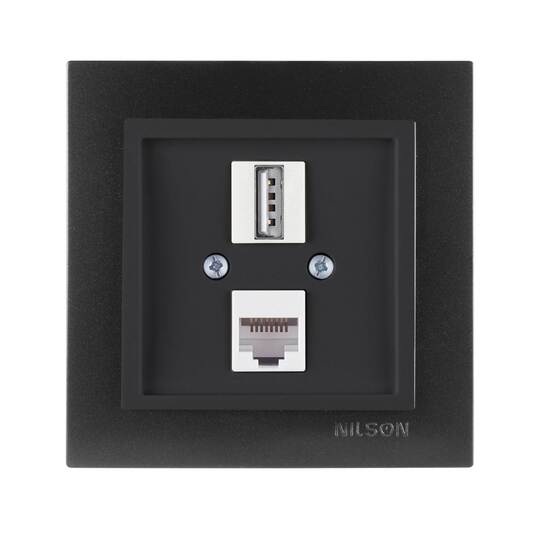 USB + Data CAT5 (Şarj Etme Özelliği Yoktur) Jaklı