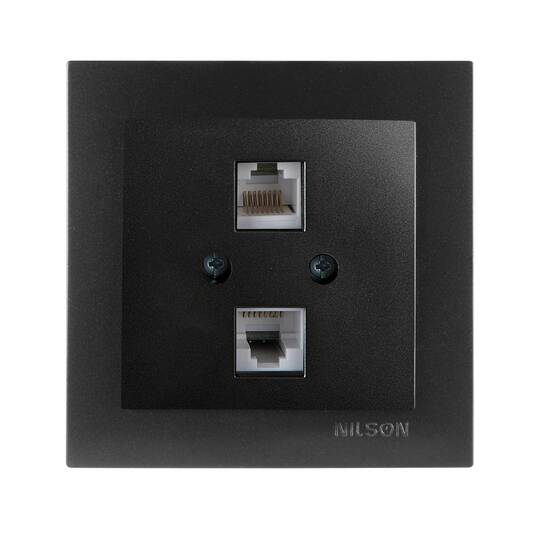 İkil Nümeris Telefon Prizi 2xCAT3 RJ45