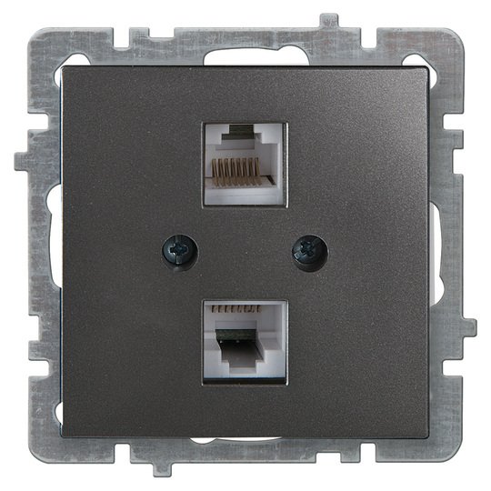 İkil Nümeris Telefon Prizi 2xCAT3 RJ45