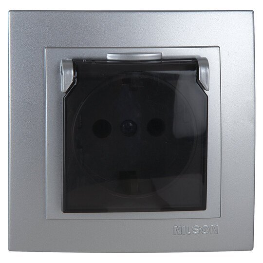 Kapaklı Çocuk Korumalı  Topraklı Priz