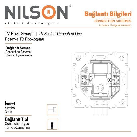 TV Prizİ Geçişli TV Prizİ Geçişli