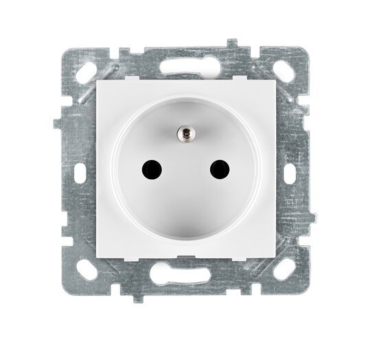 Selene Natürel Mekanizma Kapak UPS Priz (Fransız Tipi) Beyaz