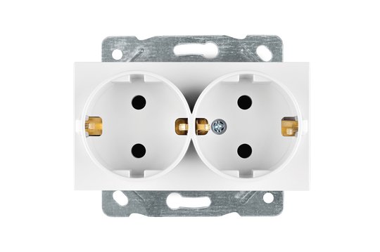 Selene Natürel Mekanizma Kapak İkili Topraklı Priz (mekanizma+kapak) Beyaz