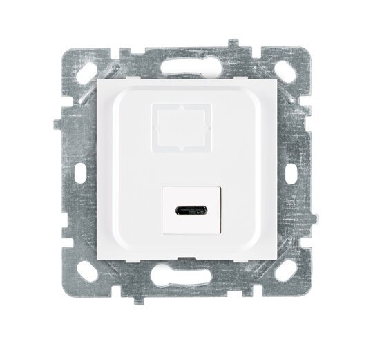 Selene Natürel Mekanizma Kapak Type C Priz (Şarj Etme Özelliği Yoktur) JAKLI Beyaz