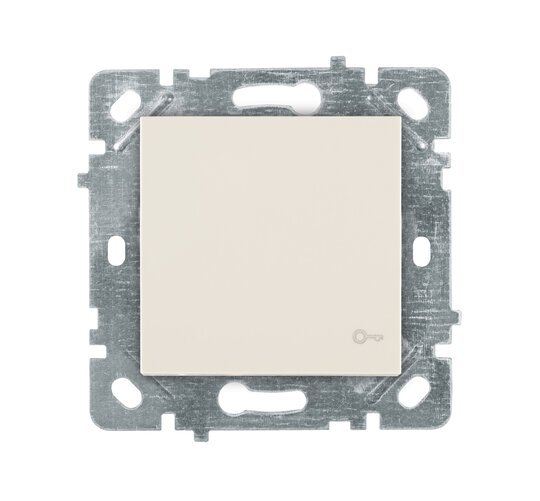 Selene Natürel Mekanizma Kapak Kapı Otomatiği Anahtarı Krem