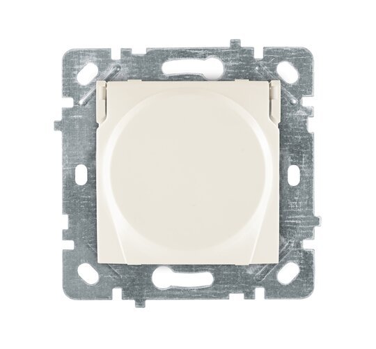 Selene Natürel Mekanizma Kapak Kapaklı Çocuk Korumalı Topraklı Priz Krem