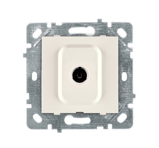 Selene Natürel Mekanizma Kapak TV Prizi Sonlu Krem