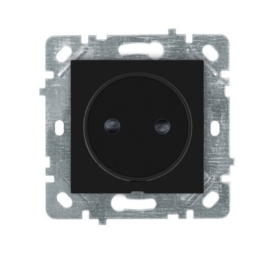 Selene Natürel Mekanizma Kapak Çocuk Korumalı Priz Siyah