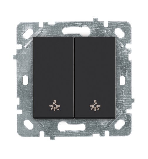 Selene Natürel Mekanizma Kapak Komütatör Light Antrasit