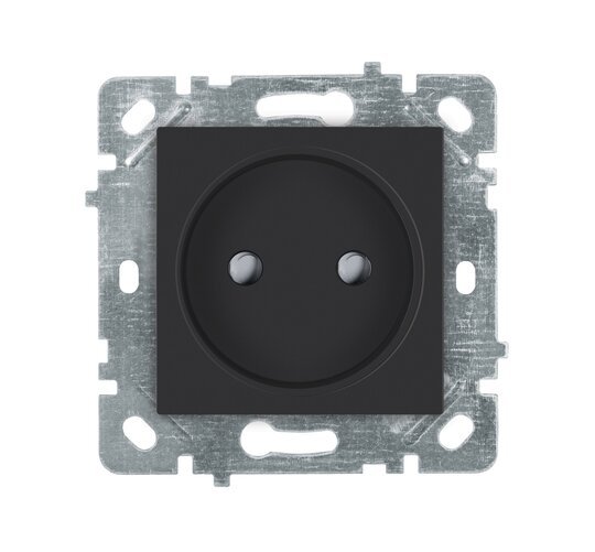 Selene Natürel Mekanizma Kapak Çocuk Korumalı Priz Antrasit