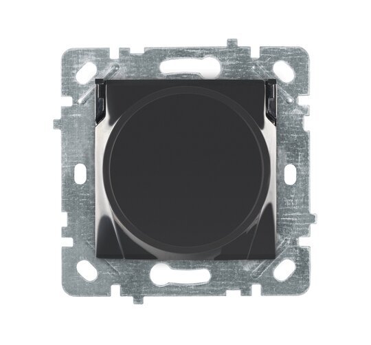 Selene Natürel Mekanizma Kapak Kapaklı Çocuk Korumalı Topraklı Priz Antrasit