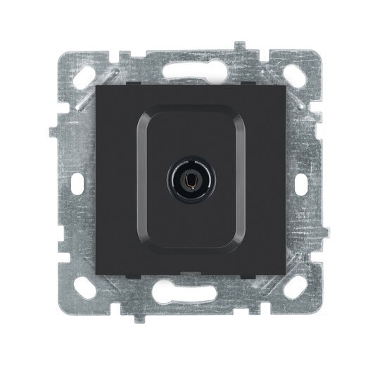 Selene Natürel Mekanizma Kapak TV Prizi Sonlu Antrasit