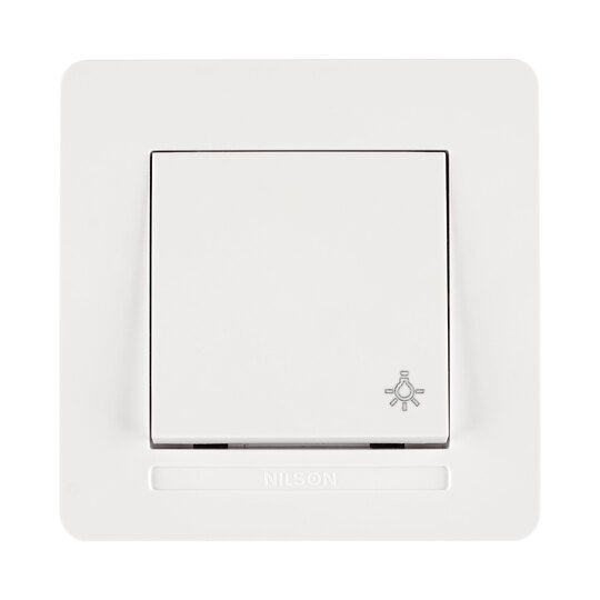 Selene Natürel Tam Set Light Anahtarı Beyaz