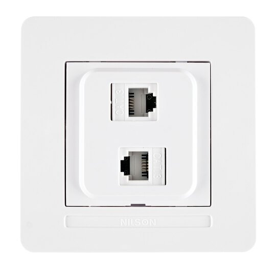 Selene Natürel Tam Set İkili Numeris CAT 3 + CAT 3 Beyaz