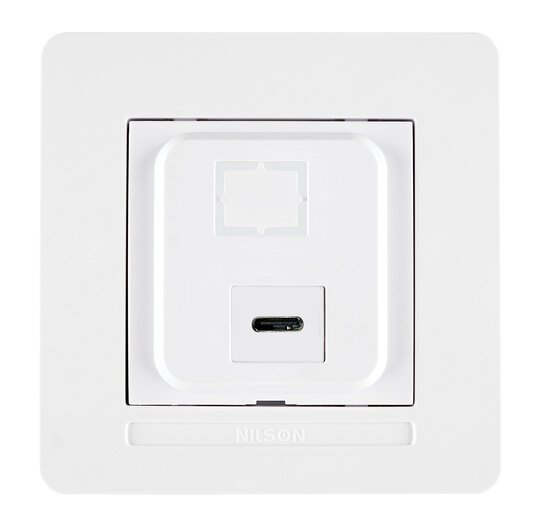 Selene Natürel Tam Set Type C Priz (Şarj Etme Özelliği Yoktur) JAKLI Beyaz