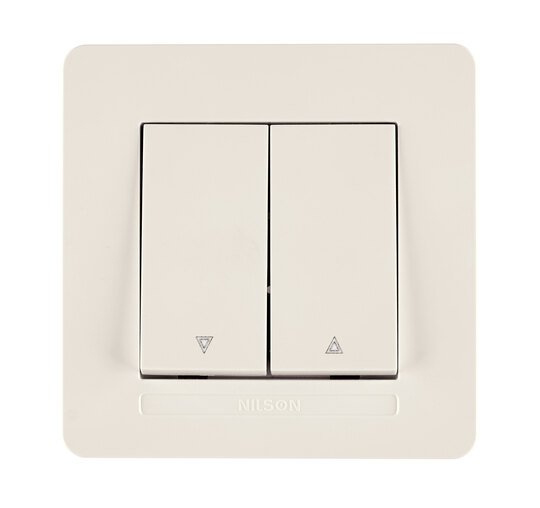 Selene Natürel Tam Set Jaluzi Kumanda Krem