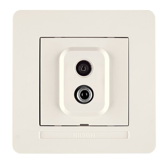 Selene Natürel Tam Set TV+SAT Priz Krem