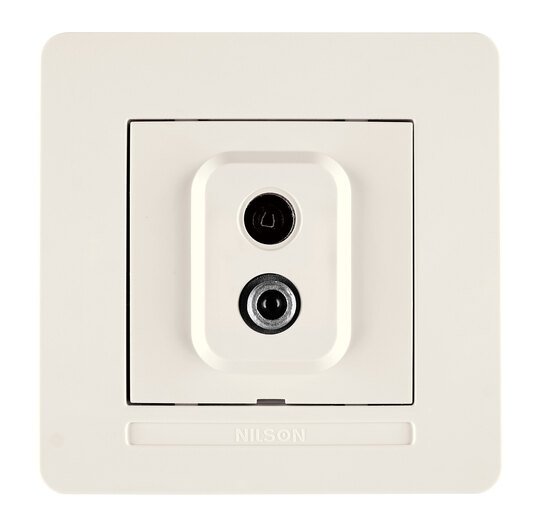 Selene Natürel Tam Set TV+SAT Priz Sonlu Krem