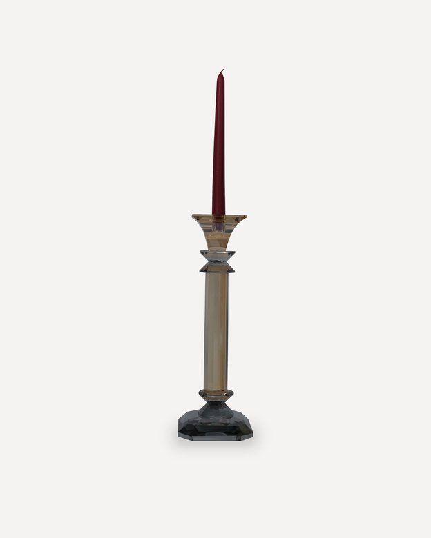 Kristal Detaylı Uzun Şamdan 36cm