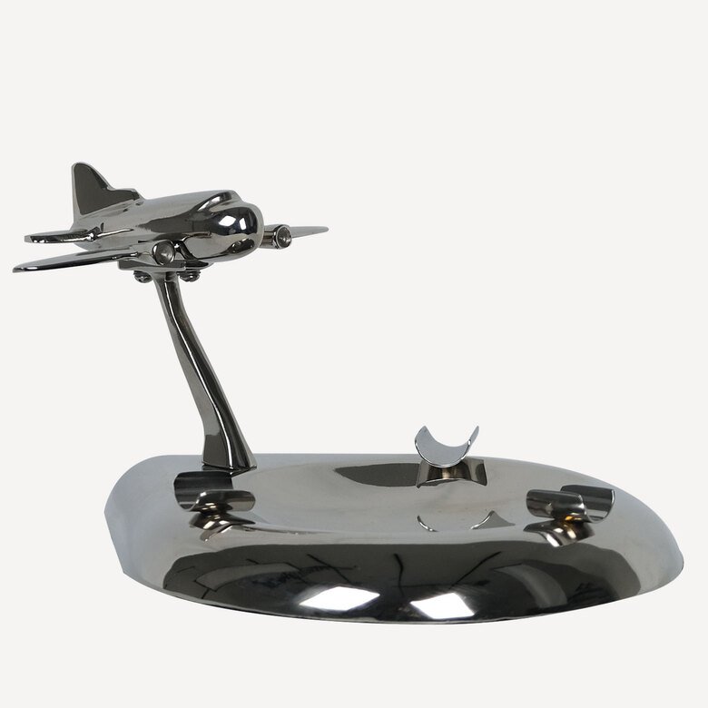 Uçak Figürlü Metal Puro Stand