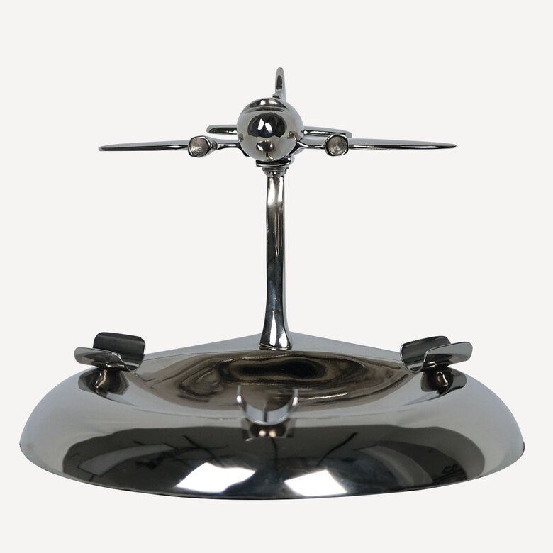 Uçak Figürlü Metal Puro Stand