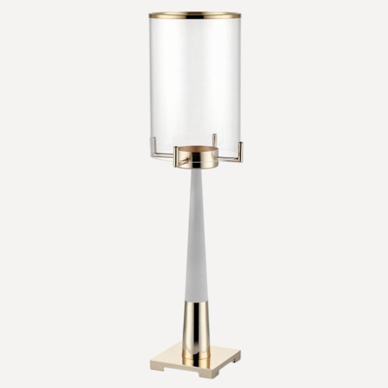 Modern Gold Cam Silindir Mumluk 72cm