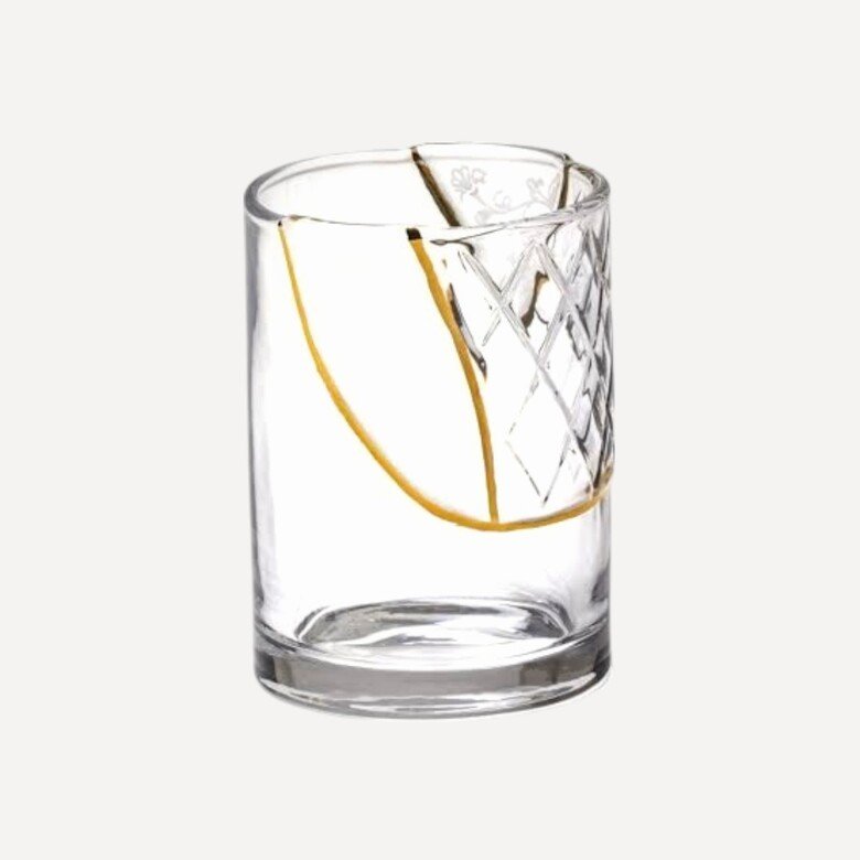 Kintsugi Desenli Cam Bardak Seti