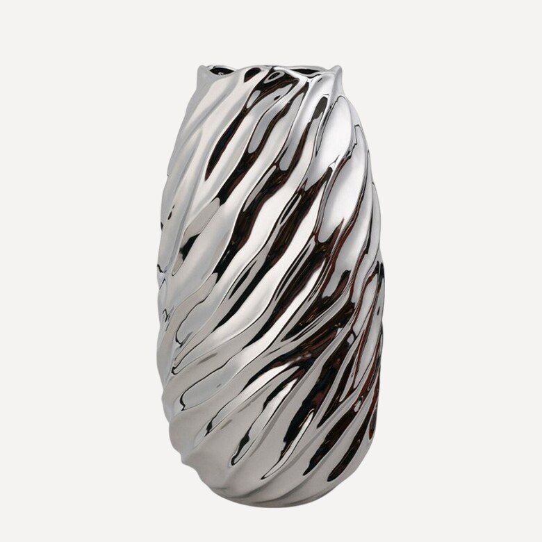 Krom Spiral Modern Vazo 545cm