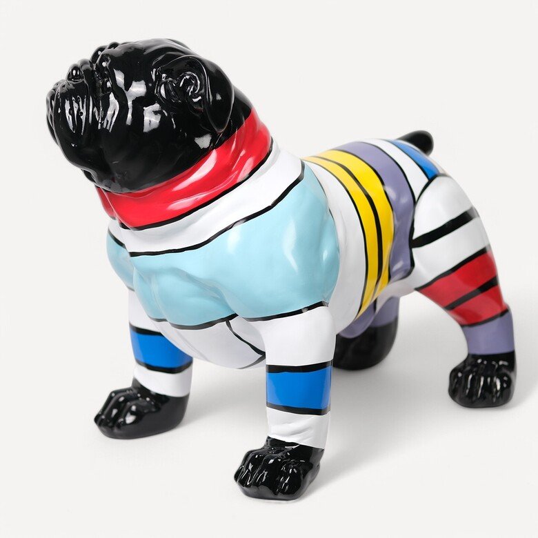 Renkli Modern Buldog Köpek