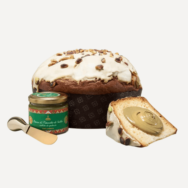 Sicilya Fıstıklı Panettone Kırmızı