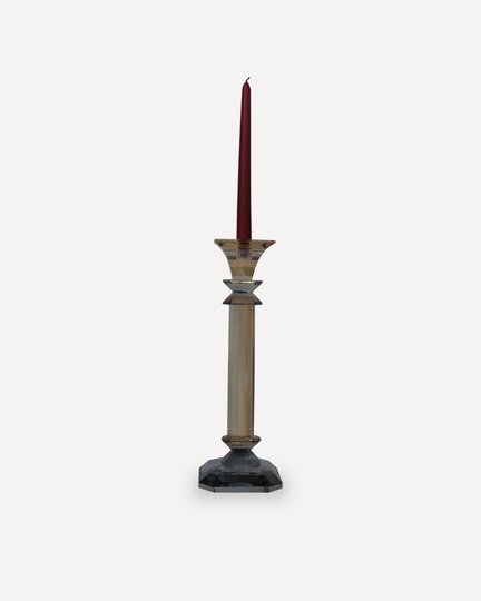 Kristal Detaylı Uzun Şamdan 36cm