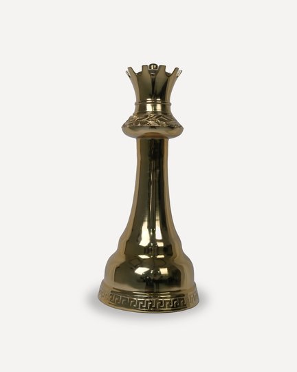 Altın Vezir Satranç Taşı Dekor Objesi 55cm