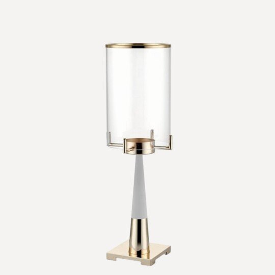Modern Gold Cam Silindir Mumluk 61cm