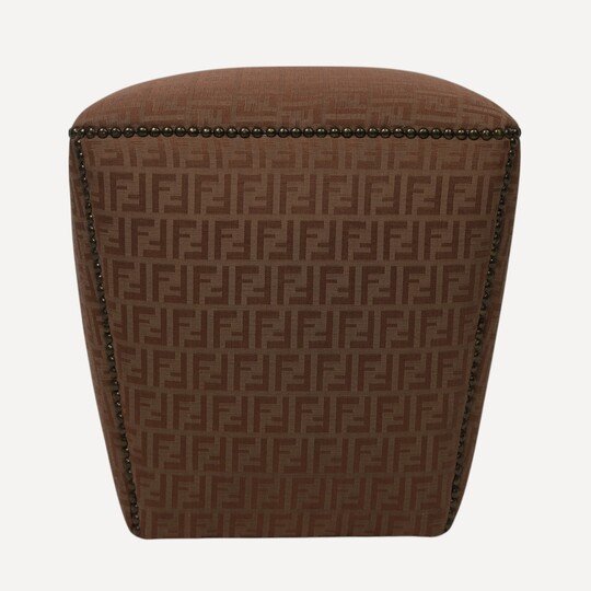 Vintage Bronz Dokulu Puf