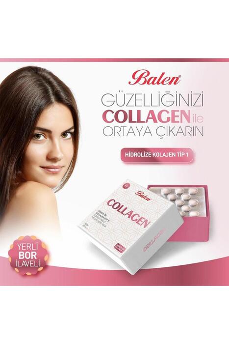 Balen Collagen Kollajen Hidrolize Tip 1 800 Mg 60 Tablet