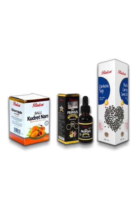 BALEN Ballı Kudret Narı+Sıvı Propolis Ekstraktı+Çörekotu Yağı 250