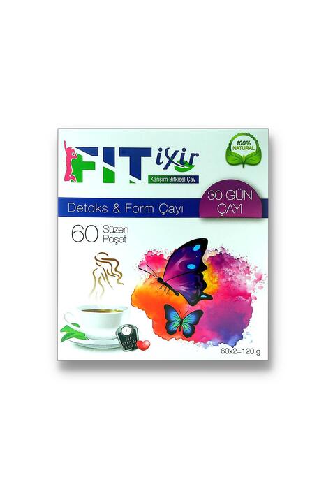 Fit İxir Bitkisel Karışım Detoks & Form Çayı 60 Süzen Poşet