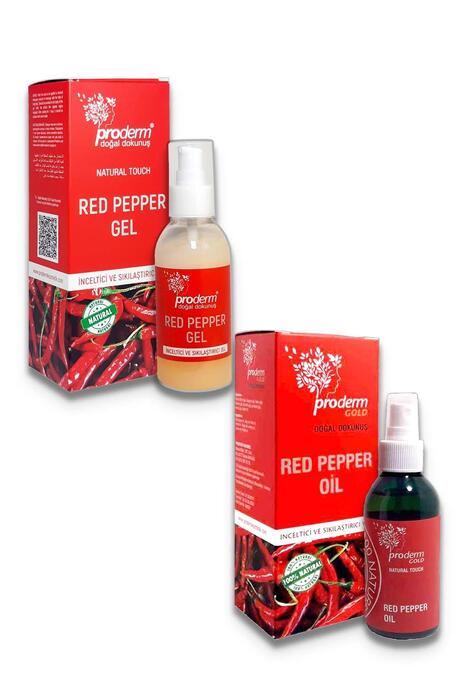 Adet Proderm Gold Kırmızı Biber Yağlı+1 Adet Kırmızı Biber Jell