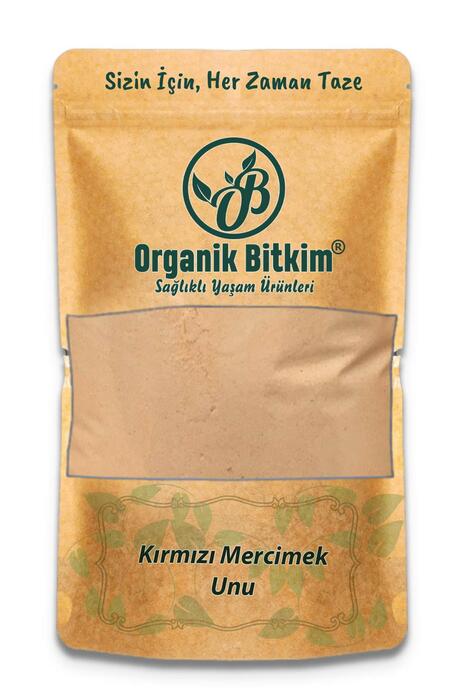 Organik Bitkim Mercimek Unu (Kırmızı Mercimek Un) 1000 gr