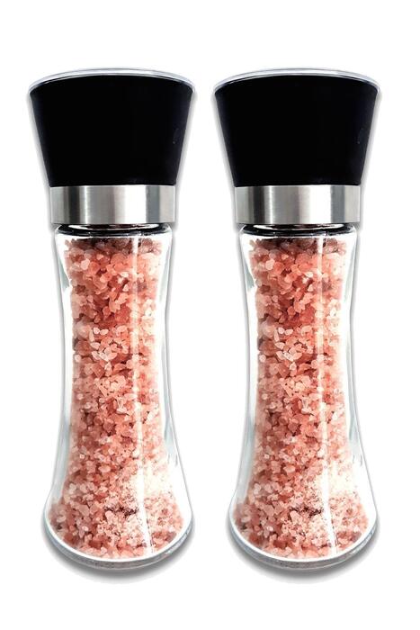 Organik Bitkim Öğütücü + 200 gr Pembe Himalaya Tuzu Dolu x 2 Adet