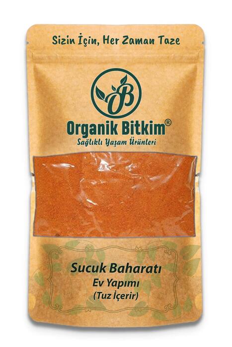 Organik Bitkim Sucuk Baharatı - Ev Yapımı (Tuzlu) 100 gr