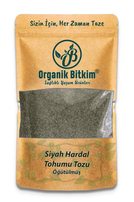 Organik Bitkim Toz Siyah Hardal Tohumu 1000 gr