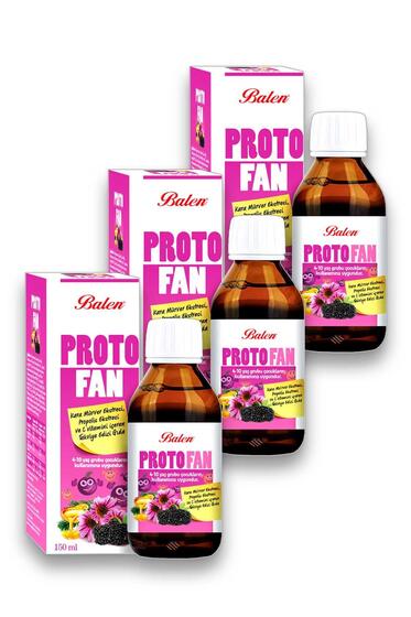 Balen Protofan Propolis Kara Mürver Ekst. Vitamin-C 150 ml x 3 Adet