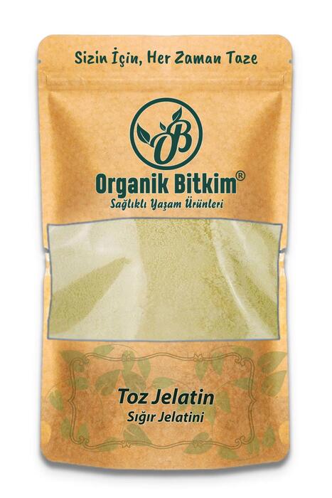 Organik Bitkim Toz Jelatin (Sığır Jelatini) 500 gr