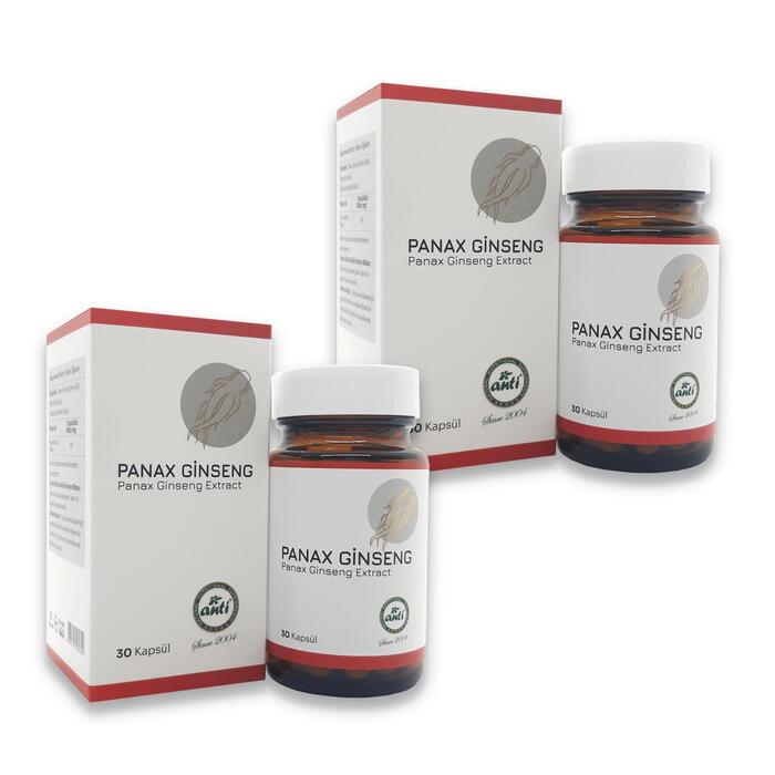 Anti Panax Ginseng Ekstresi(%12 ginsenosides) 30 Kapsül x 2 Adet