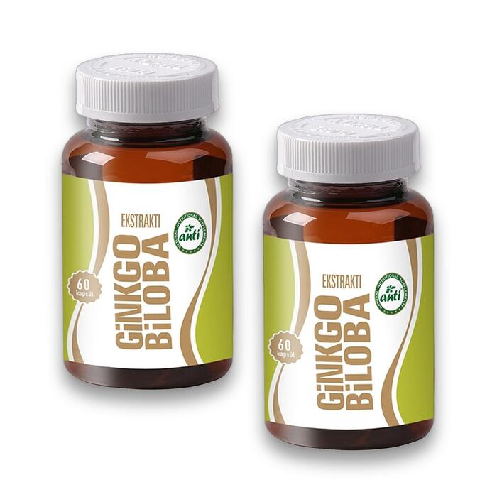 Anti Ginkgo Biloba Ekstresi 60 Kapsül x 2 Adet