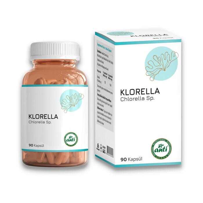 Anti Klorella-Chlorella (Yüksek Mavi Yeşil Alg Yosun) 2x90 Kapsül