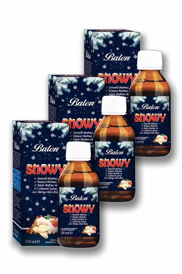 Balen Snowy Zencefil - Ihlamur Ekstresi Şurup 150 ml x 3 Adet